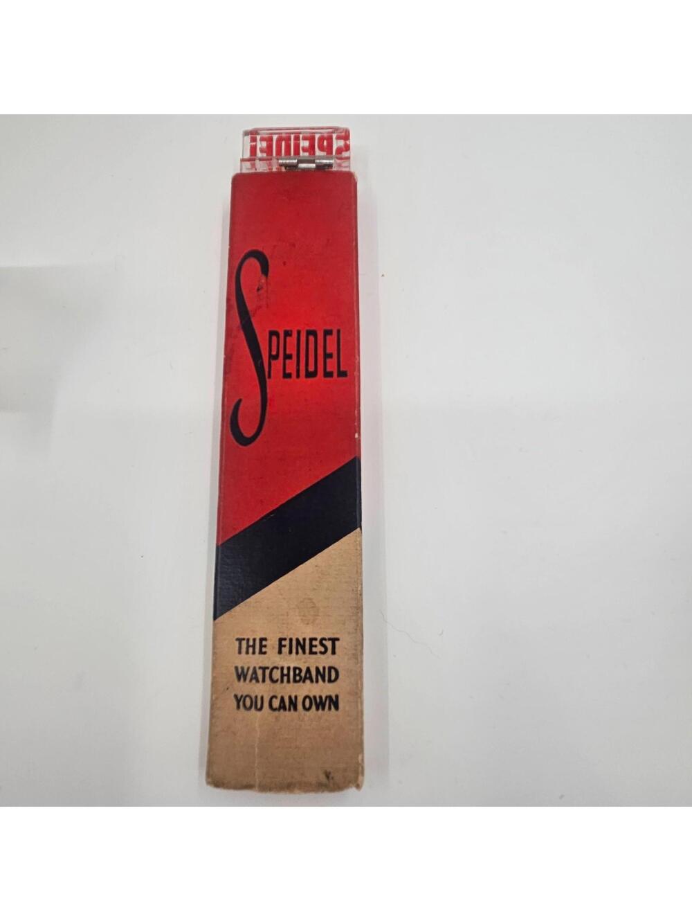 Vintage Speidel Twist-O-Flex Watch Band 18mm Vintage NOS Navy USA w/Box